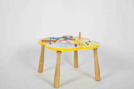 Multi Function Toddler Wooden Toys Educational Activity Table For IQ Challenge Games